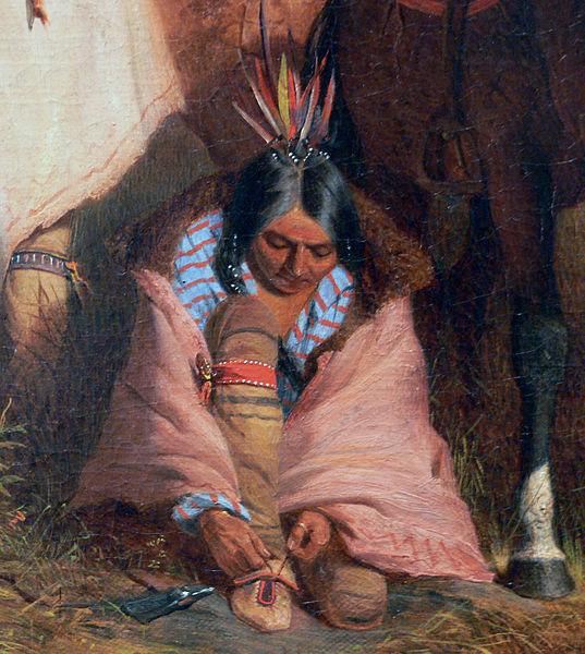  A Group of Sioux, detail